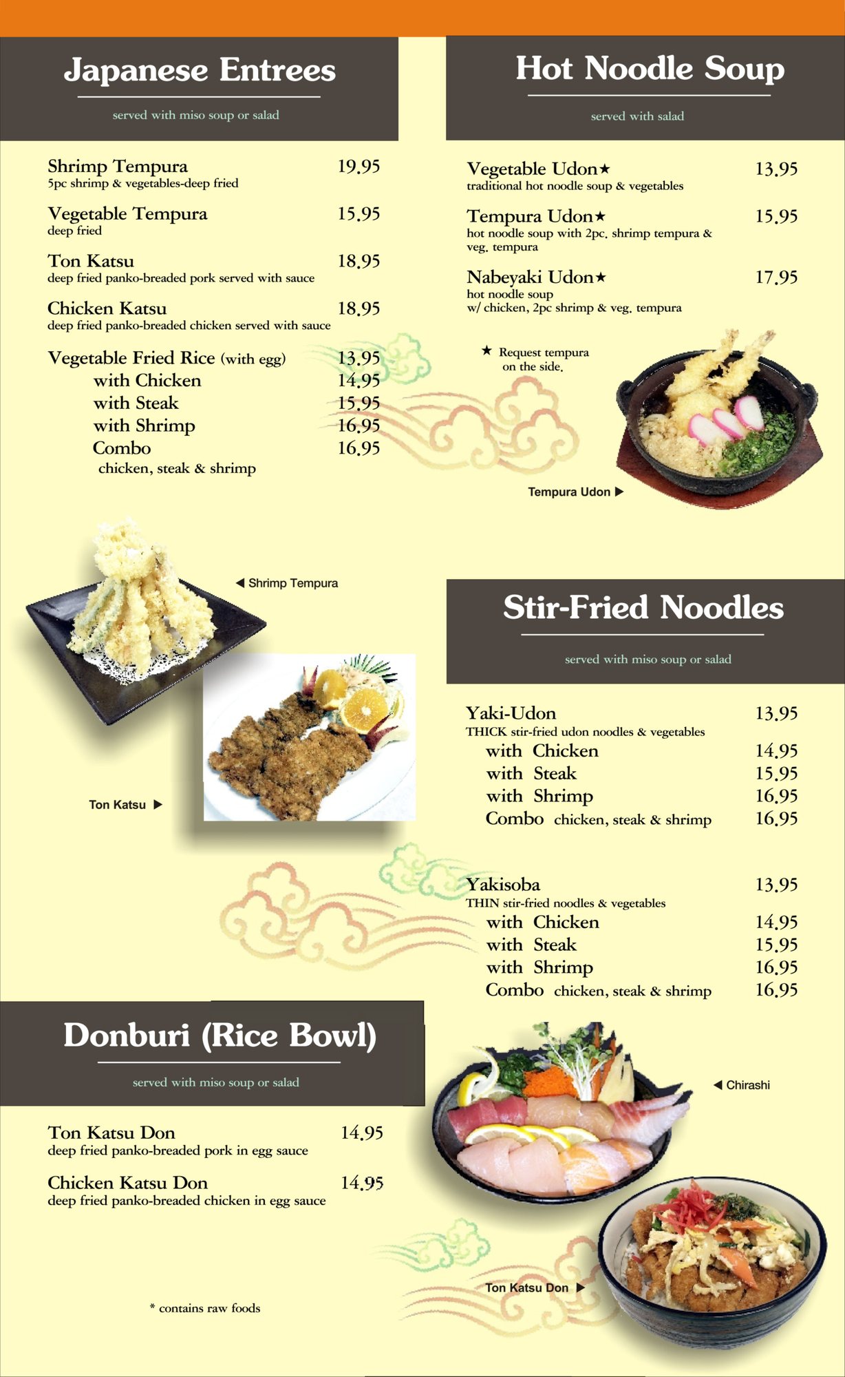 Takamatsu dinner menu, page 5